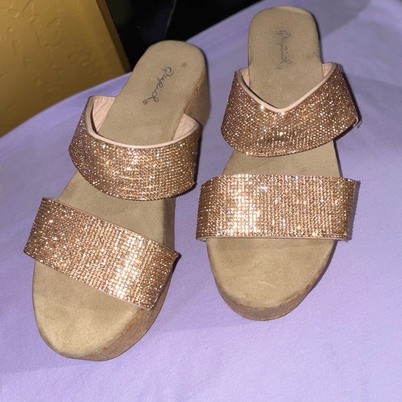 miss lola espadrill rhinestone sandals - Picture 4 of 4